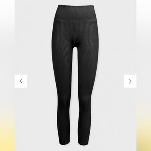Good American Wide Rib Shine Clean Seamless Leggings - Size 3/4 (L/XL) $79 MSRP